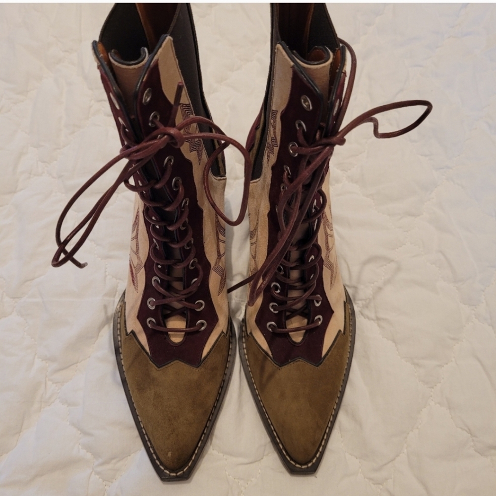 Deadstock Coach lace up bootie - Picture 14 of 16